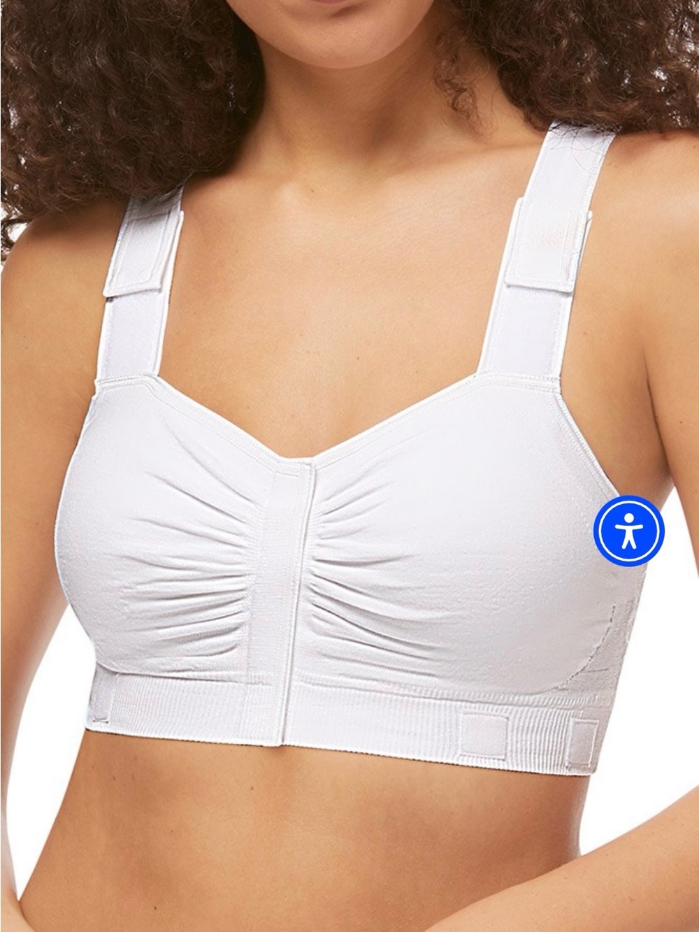 Amoena Theraport Post Surgery Comfort Front-Closure Bra - White - Set of 3